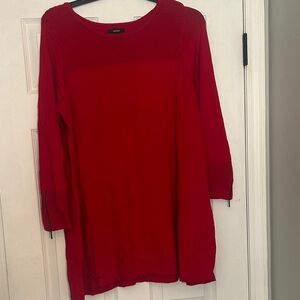 Alfani Women's Bold Red Tunic Top